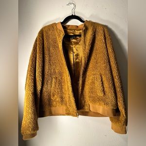J Crew Teddy Bear Bomber Jacket